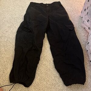 black cargo pants